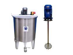 221L stainless steel mixing tank with dissolver